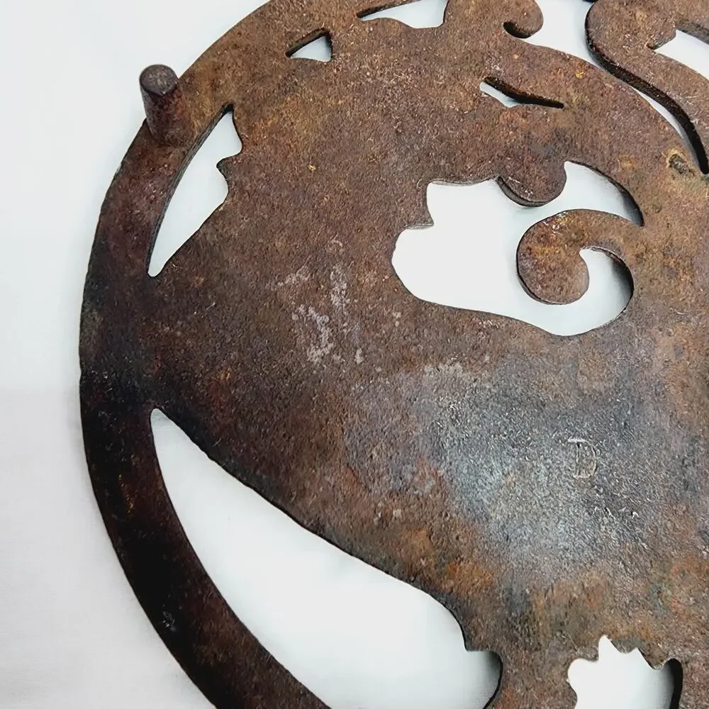 Vintage Wilton Cast Iron Rooster Trivet 12” Farmhouse Country Kitchen Decor